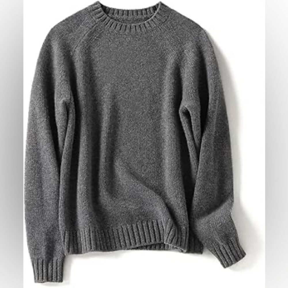 Gap Gray Crewneck Sweater Small | Soft Cotton Blend Knit Pullover Size Small